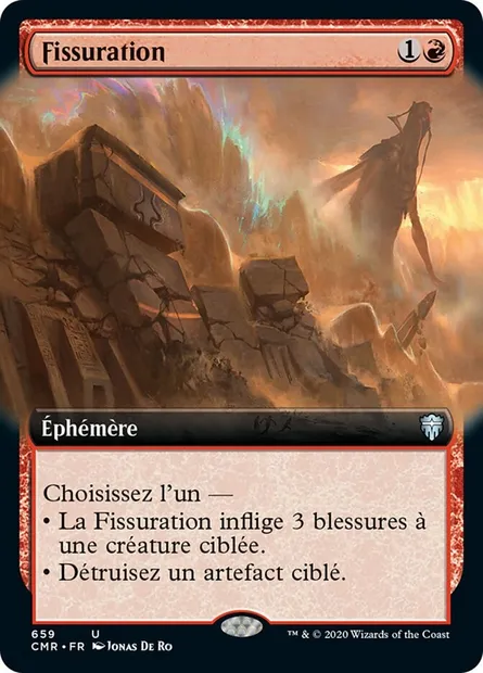 Fissuration, carte Magic CMR 659 — extension Commander Legends
