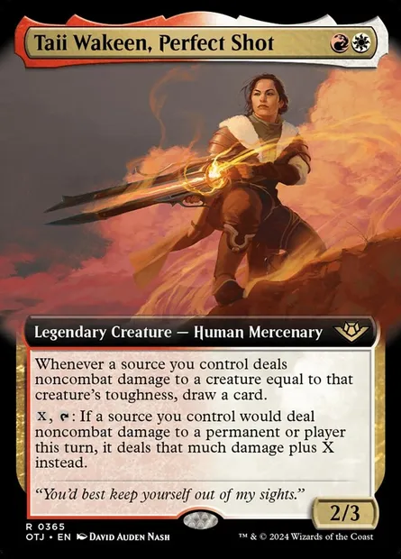 Taii Wakeen, Perfect Shot, Magic card OTJ 365 — Outlaws of Thunder Junction set