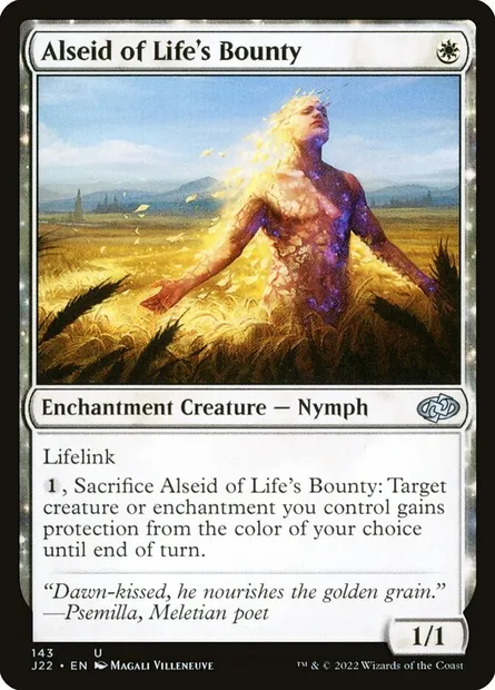 Alseid of Life's Bounty, Magic card J22 143 — Jumpstart 2022 set