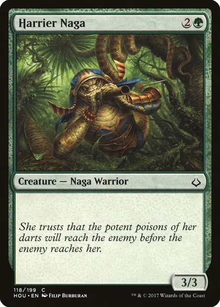 Harrier Naga, Magic card HOU 118 — Hour of Devastation set