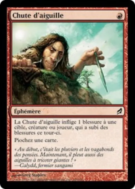 Chute d'aiguille, carte Magic LRW 186 — extension Lorwyn