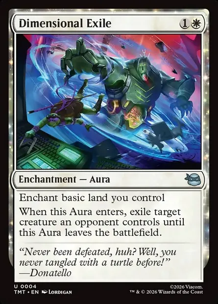 Dimensional Exile, Magic card TMT 4 — Teenage Mutant Ninja Turtles set