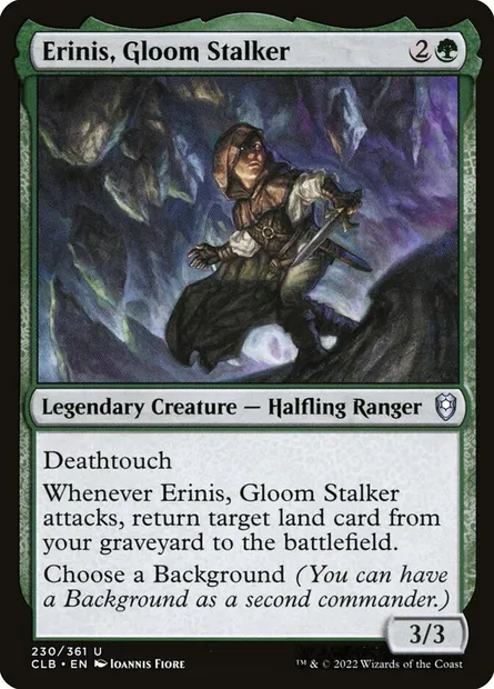 Erinis, Gloom Stalker, Magic card CLB 230 — Commander Legends: Battle for Baldur's Gate set