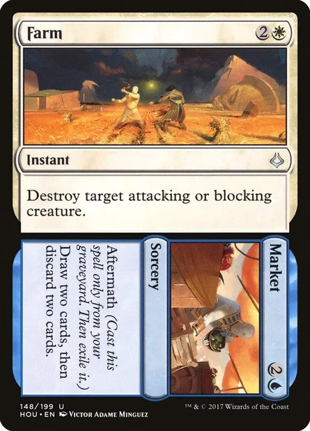Farm // Market, Magic card HOU 148 — Hour of Devastation set