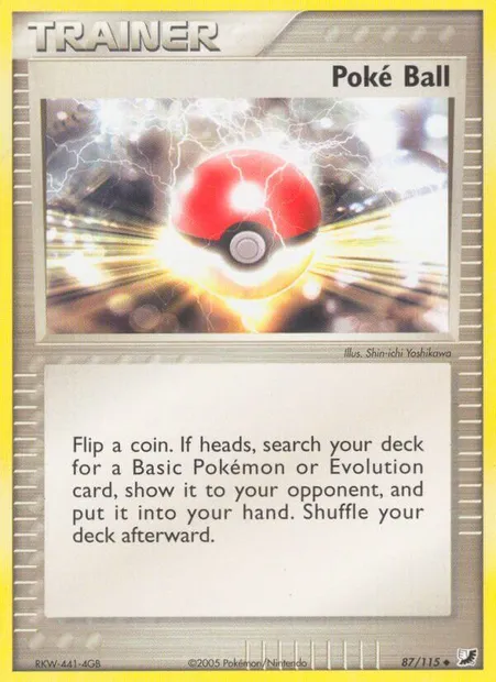 Poké Ball, Pokémon card UF 87 — Unseen Forces set