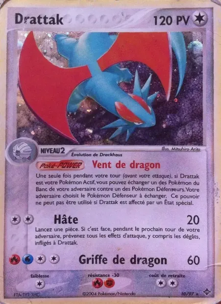 Drattak, carte Pokémon DR 10 — extension EX Dragon