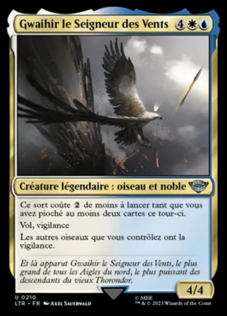 Gwaihir le Seigneur des Vents, carte Magic LTR 210 — extension Le Seigneur des Anneaux : chroniques de la Terre du Milieu