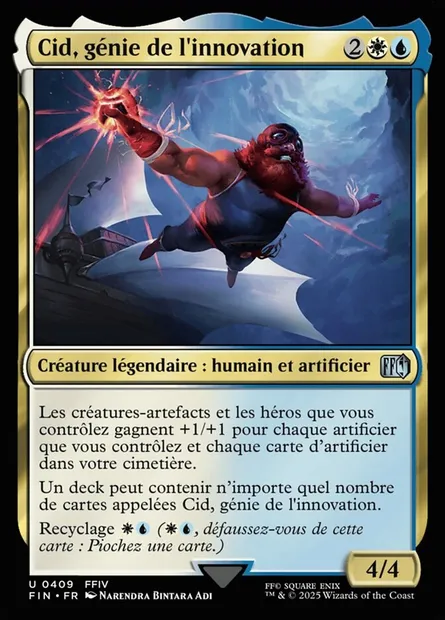 Cid, génie de l'innovation, carte Magic FIN 409 — extension Final Fantasy