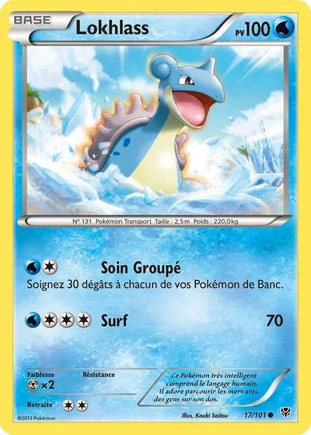 Lokhlass, carte Pokémon PLB 17 — extension Explosion Plasma