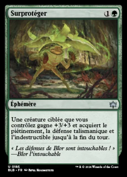 Surprotéger, carte Magic BLB 185 — extension Bloomburrow