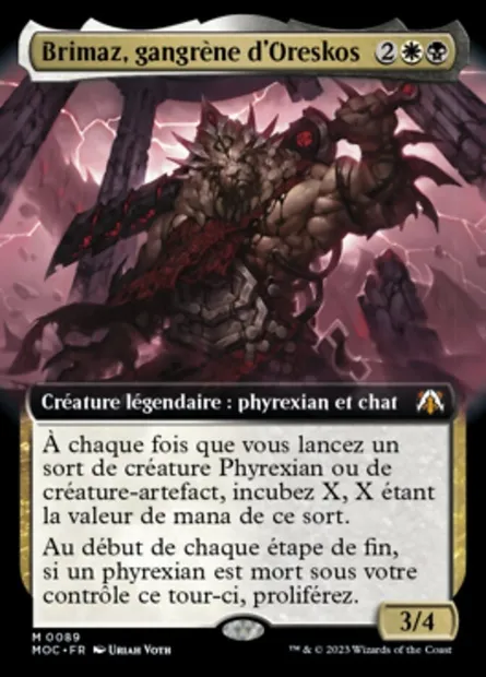 Brimaz, gangrène d'Oreskos, carte Magic MOC 89 — extension March of the Machine Commander