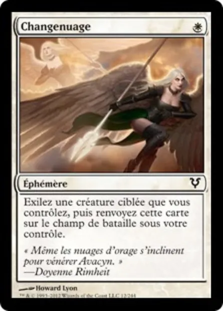 Changenuage, carte Magic AVR 12 — extension Avacyn ressuscitée