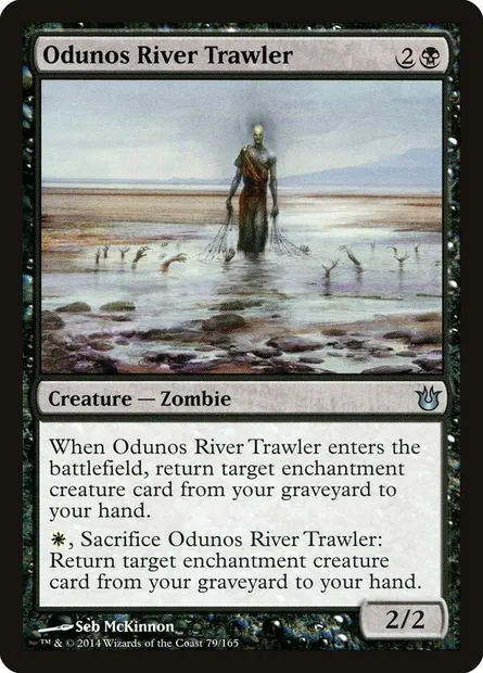 Odunos River Trawler, Magic card BNG 79 — Born of the Gods set