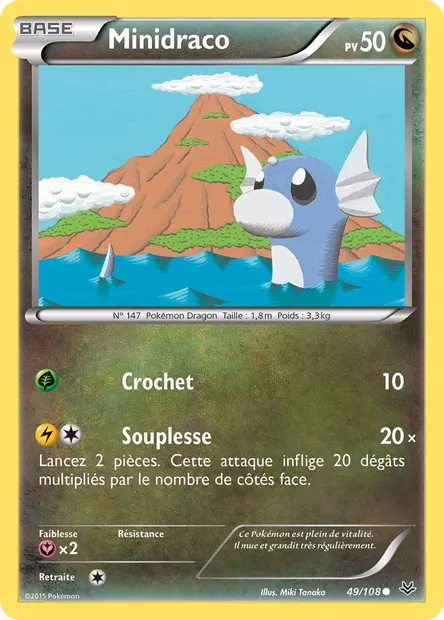 Minidraco, carte Pokémon ROS 49 — extension Ciel Rugissant