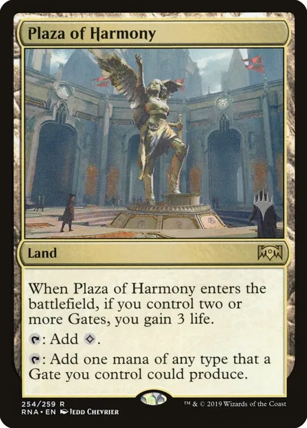 Place de l'Harmonie, carte Magic PRNA 254p — extension Ravnica Allegiance Promos