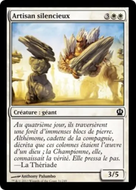 Artisan silencieux, carte Magic THS 31 — extension Theros
