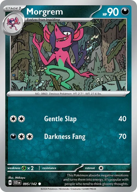 Morgrem, Pokémon card SCR 095 — Stellar Crown set