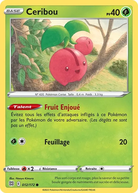 Ceribou, carte Pokémon BRS 012 — extension Stars Étincelantes