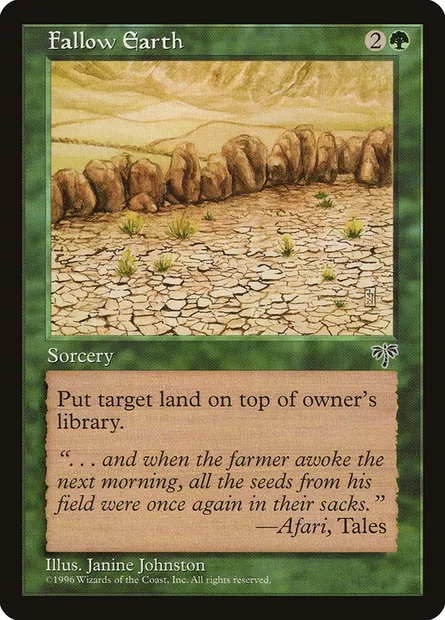 Terres en jachère, carte Magic MIR 214 — extension Mirage