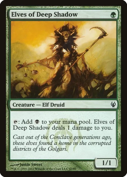 Elves of Deep Shadow, Magic card DDJ 47 — Duel Decks: Izzet vs. Golgari set