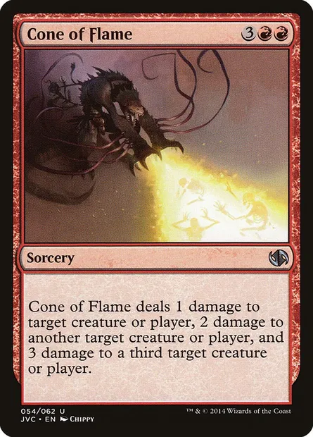 Cone of Flame, Magic card JVC 54 — Duel Decks Anthology: Jace vs. Chandra set