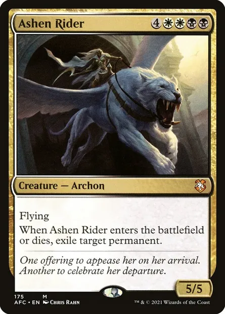 Ashen Rider, Magic card AFC 175 — Forgotten Realms Commander set