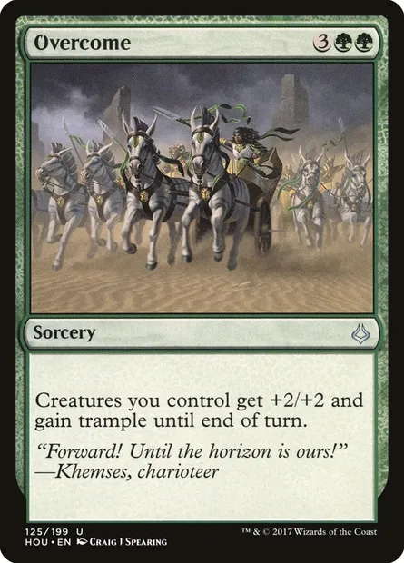 Overcome, Magic card HOU 125 — Hour of Devastation set