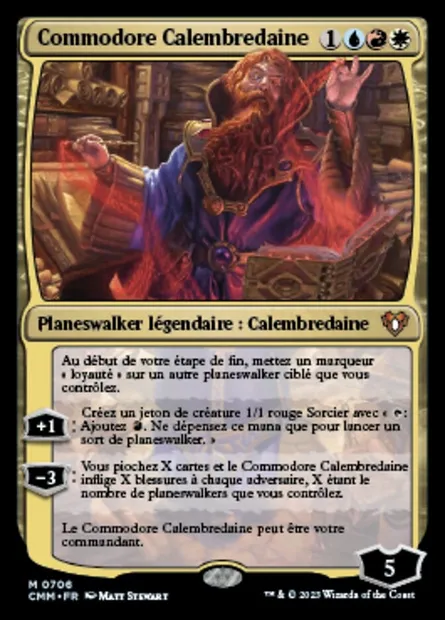 Commodore Calembredaine, carte Magic CMM 706 — extension Commander Masters