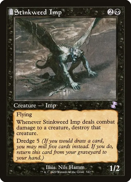 Stinkweed Imp, Magic card TSR 332 — Time Spiral Remastered set