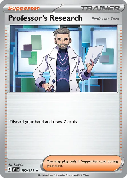 Professor's Research, Pokémon card SVI 190 — Scarlet & Violet set