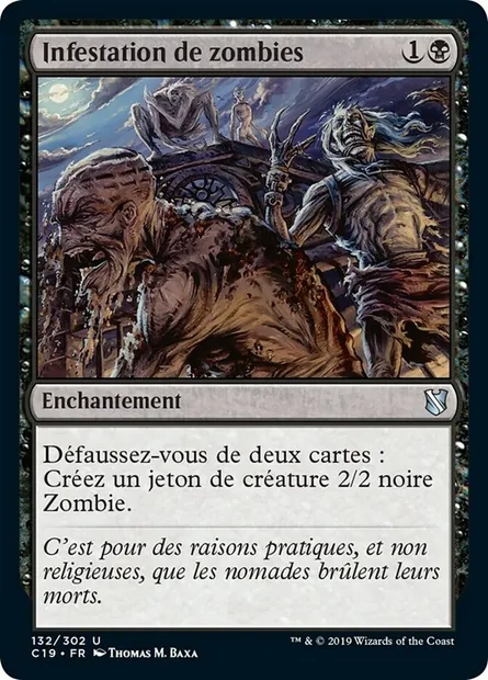 Infestation de zombies, carte Magic C19 132 — extension Commander 2019