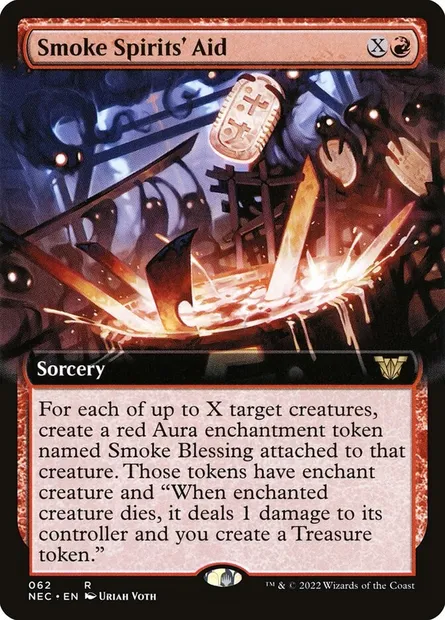Smoke Spirits' Aid, Magic card NEC 62 — Neon Dynasty Commander set