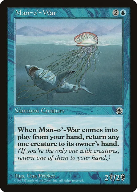 Man-o'-War, Magic card POR 59 — Portal set