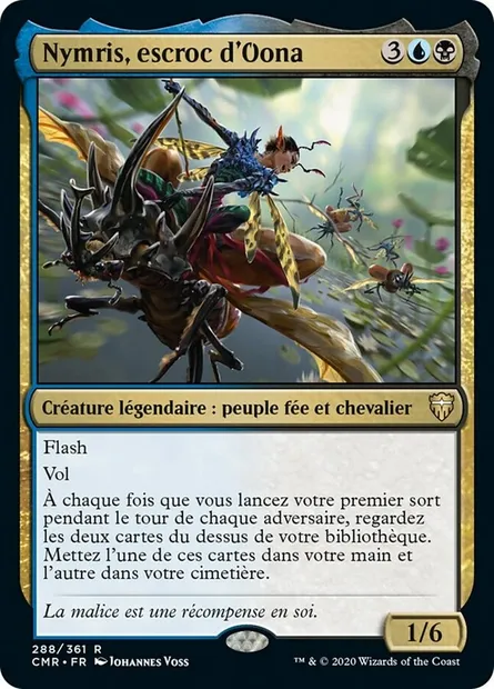 Nymris, escroc d'Oona, carte Magic CMR 288 — extension Commander Legends