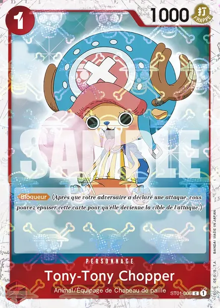 Tony-Tony Chopper, carte One Piece ST01-006 — extension Straw Hat Crew