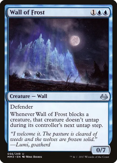 Mur de gel, carte Magic MM3 56 — extension Modern Masters 2017
