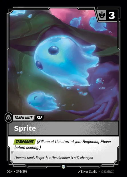 Sprite, carte Riftbound OGN 274 — extension Origins