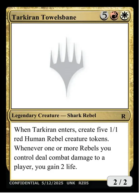 Tarkiran Towelsbane, carte Magic UNK RZ05k — extension Unknown Event