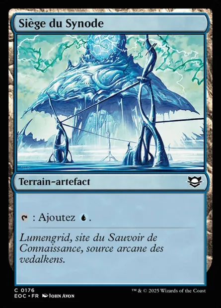 Siège du Synode, carte Magic EOC 176 — extension Edge of Eternities Commander