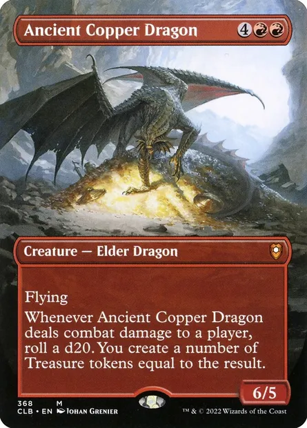 Ancient Copper Dragon, Magic card CLB 368 — Commander Legends: Battle for Baldur's Gate set