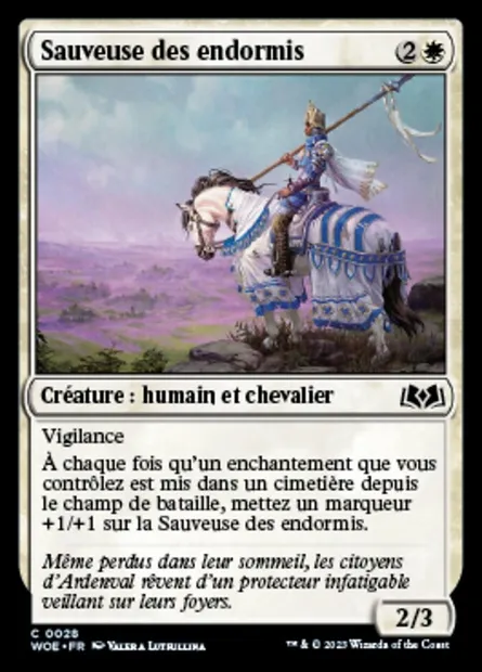 Sauveuse des endormis, carte Magic WOE 28 — extension Wilds of Eldraine