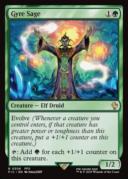Gyre Sage, Magic card FIC 306 — Final Fantasy Commander set