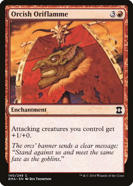 Oriflamme orque, carte Magic EMA 140 — extension Eternal Masters