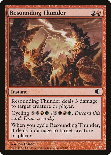 Resounding Thunder, Magic card ALA 110 — Shards of Alara set