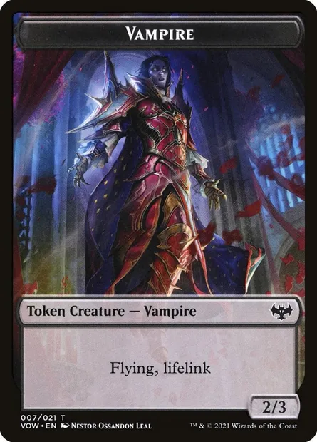 Vampire, carte Magic TVOW 7 — extension Innistrad: Crimson Vow Tokens