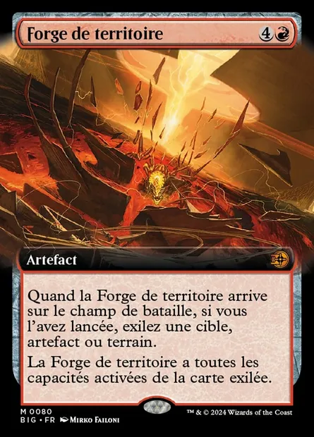 Forge de territoire, carte Magic BIG 80 — extension The Big Score