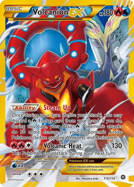 Volcanion EX, Pokémon card STS 115 — Steam Siege set