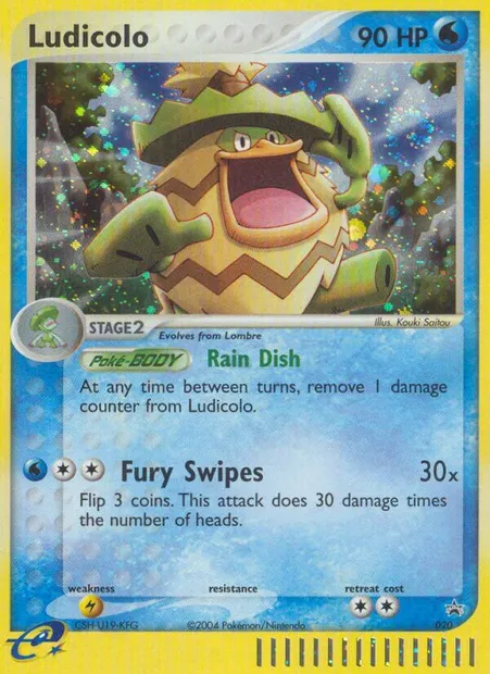 Ludicolo, Pokémon card PR-NP 20 — Nintendo Black Star Promos set