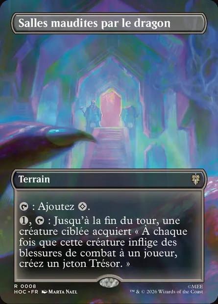 Salles maudites par le dragon, carte Magic HOC 8 — extension The Hobbit Eternal