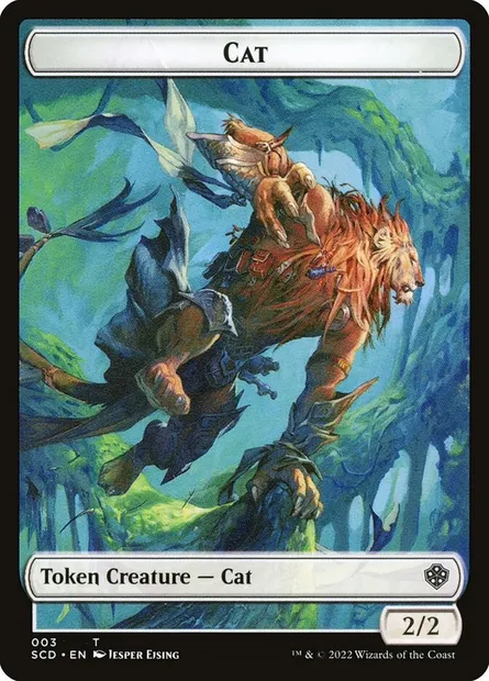Cat, carte Magic TSCD 3 — extension Starter Commander Deck Tokens